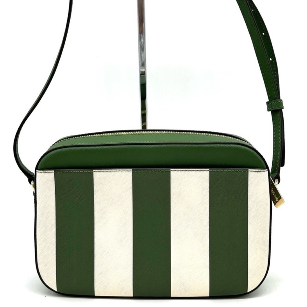 Michael Kors Large EW Zip Chain Xbody Crossbody Bag Fern Green Multi - Picture 6 of 11